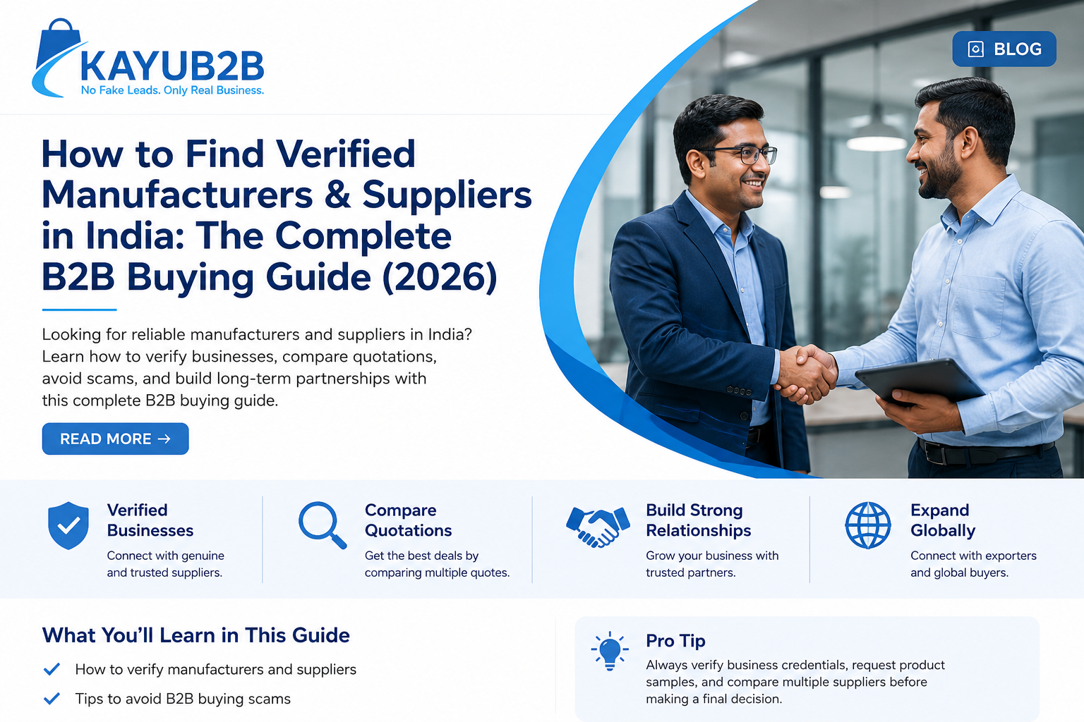 How to Find Verified Manufacturers and Suppliers in India: The Complete B2B Buying Guide (2026)